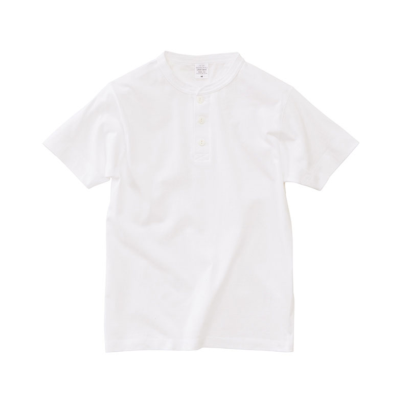 5.6オンス ヘンリーネック Tシャツ